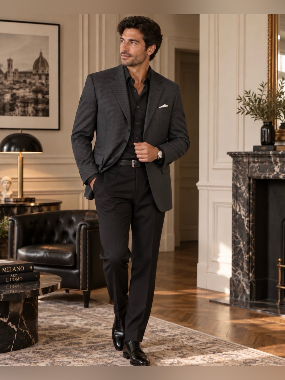 Canali Charcoal Luxury Wool Blazer Made in Italy Tailored Sz IT 52 US 42